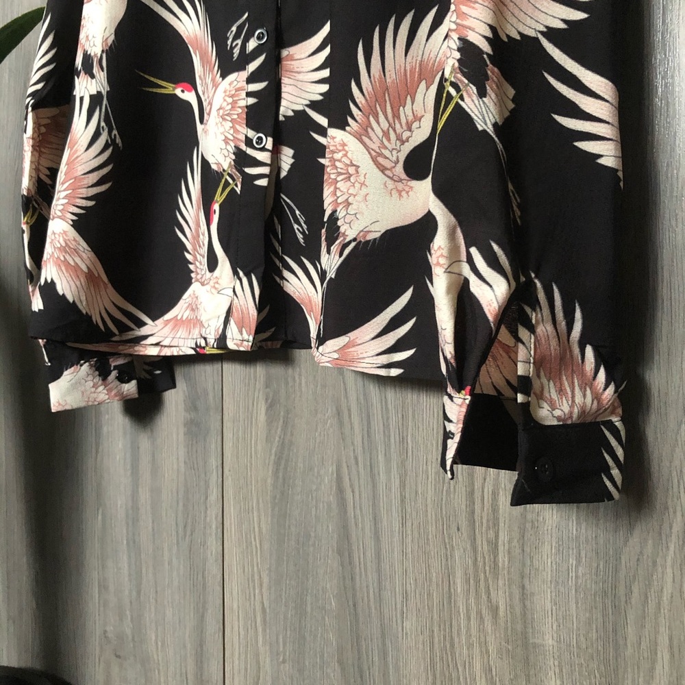 Pink Heron Blouse - Picture 2 of 11